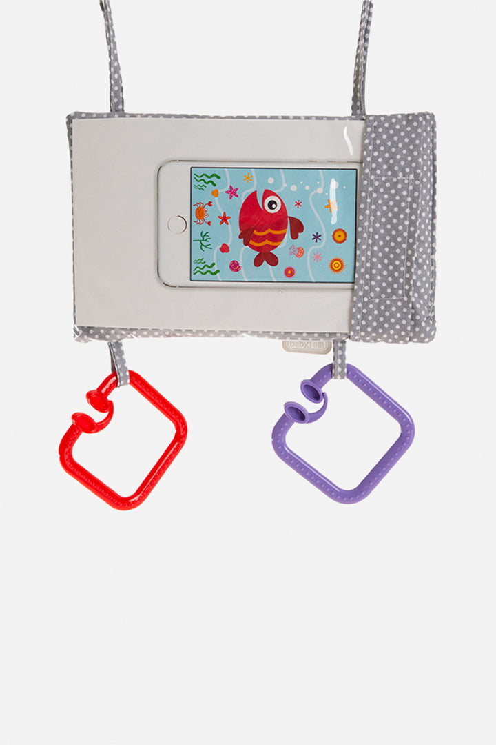 Babyjem Araç İçi Bebekler İçin Görsel Eğlence Desteği 22x13 cm Şeffaf Telefon Askısı