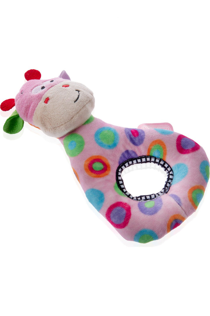 Babyjem Peluş Çıngıraklı Sevimli Hayvan Figürlü Renkli ve Yumuşak Doku Bebek Oyuncak