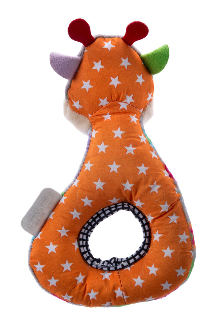 Babyjem Peluş Çıngıraklı Sevimli Hayvan Figürlü Renkli ve Yumuşak Doku Bebek Oyuncak