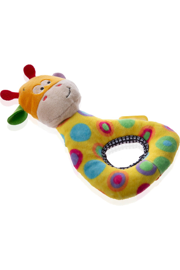 Babyjem Peluş Çıngıraklı Sevimli Hayvan Figürlü Renkli ve Yumuşak Doku Bebek Oyuncak