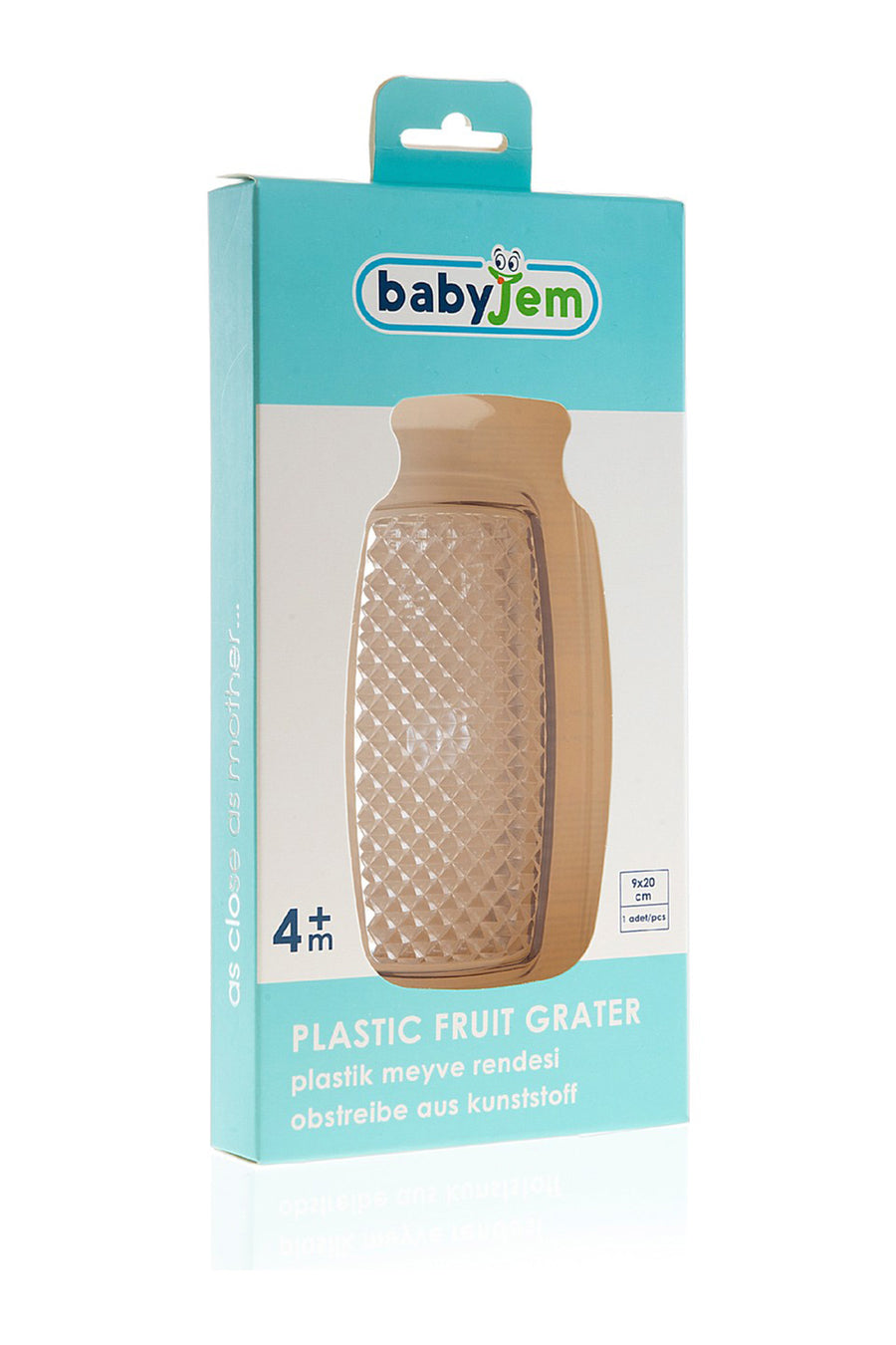 Babyjem Plastik 4 Ay+ Bebek Ek Gıda Yardımcı Araç 9x20 cm Meyve İçin Rende
