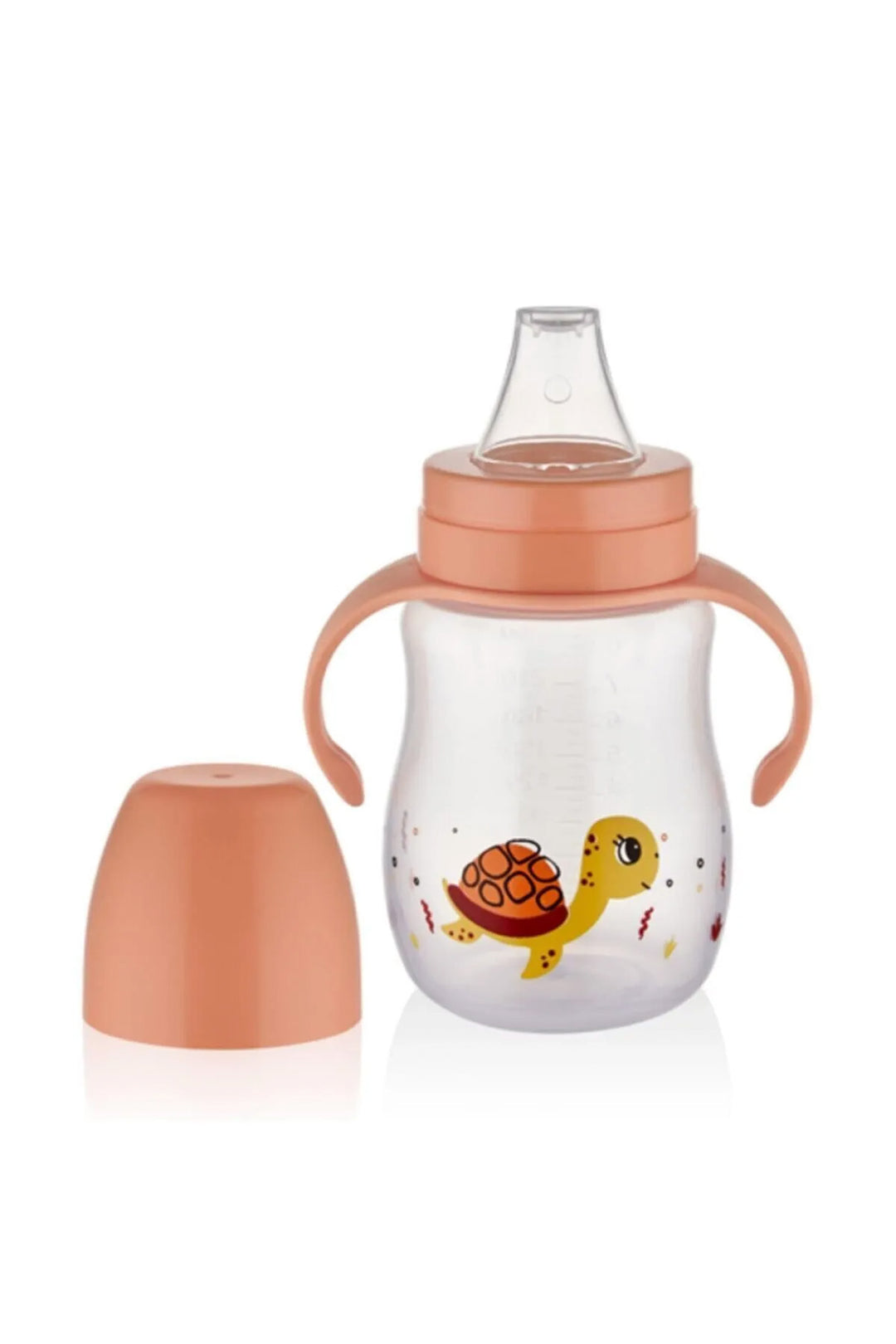 Babyjem Kulplu ve Kapaklı Akıtmaz BPA İçermez Yumuşak Uçlu Geçiş Bardağı Suluk