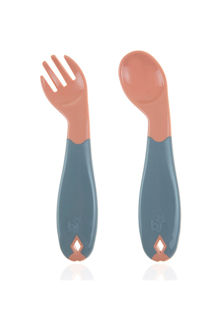 Babyjem Ergonomik Sağ El Kullanımı İçin Uygun BPA İçermez  Açılı Mama Kaşık ve Çatal