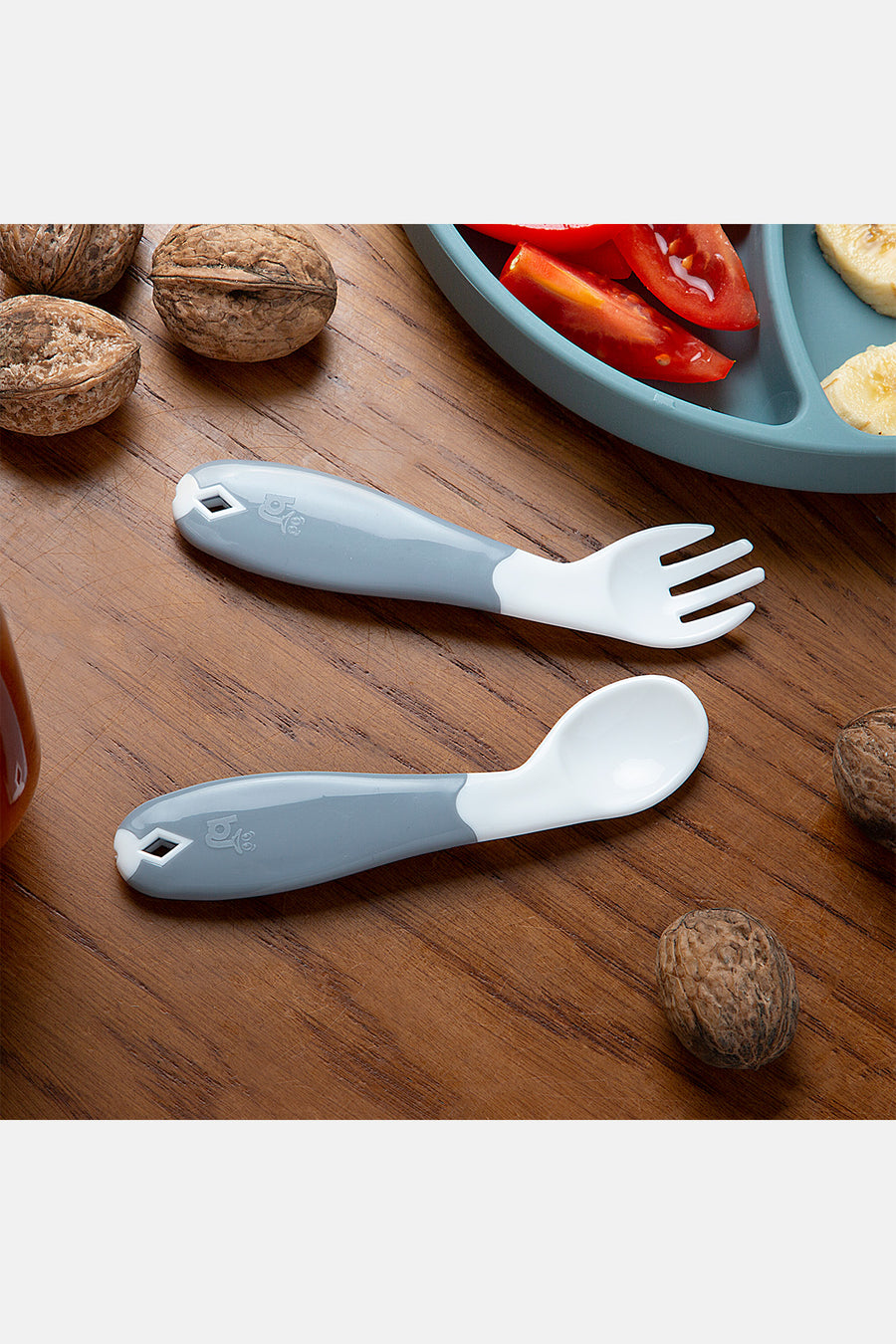 Babyjem Ergonomik Sağ El Kullanımı İçin Uygun BPA İçermez  Açılı Mama Kaşık ve Çatal