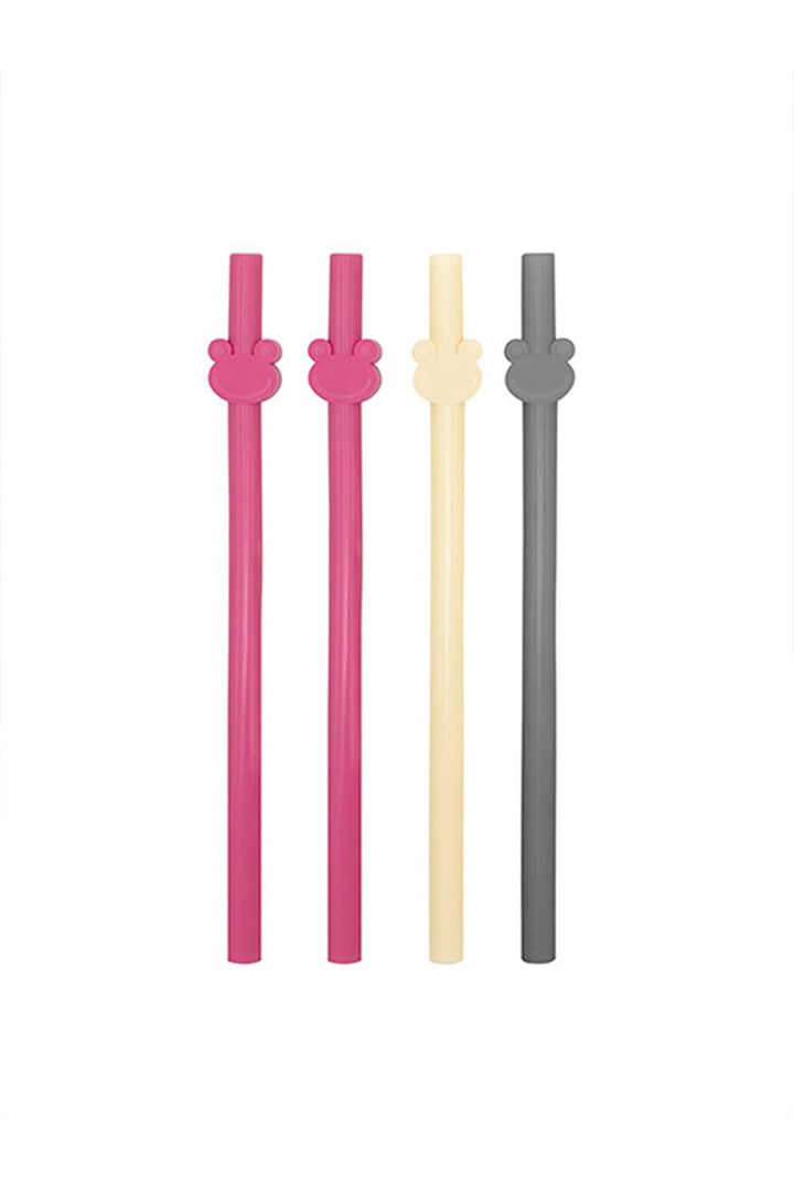 Babyjem Silikon Pipet 4lü Set Gıda Uyumlu Sağlıklı Renkli ve Dayanıklı  Aksesuar