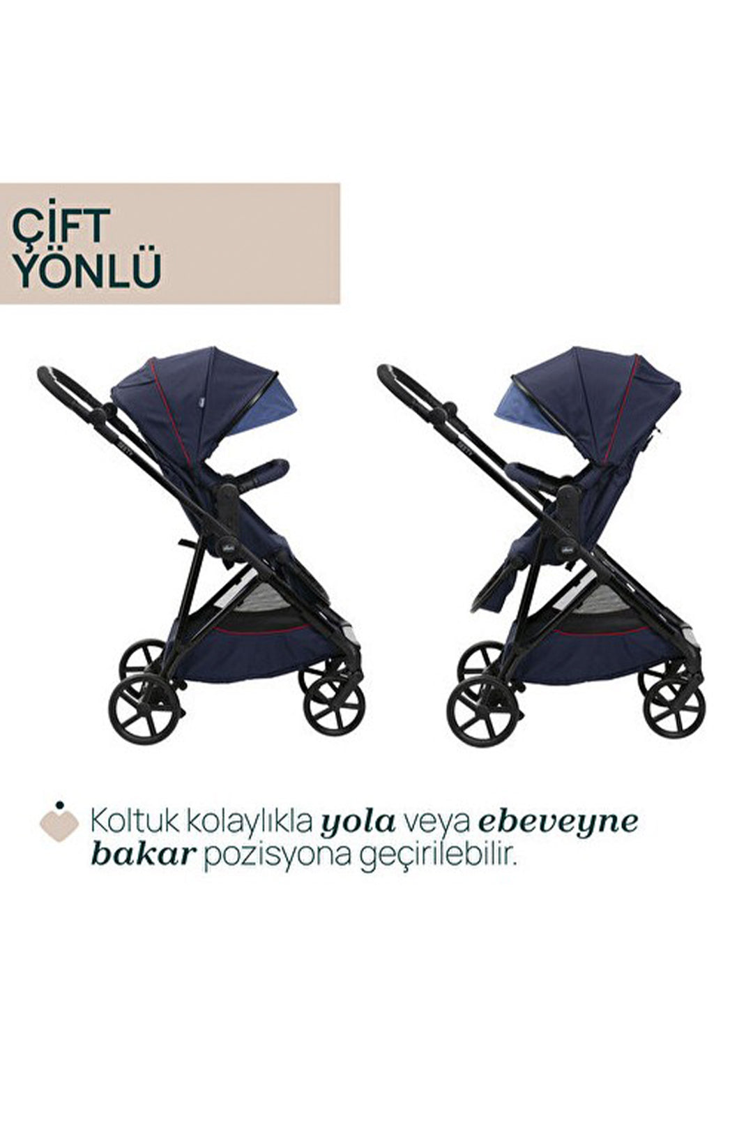 Chicco Seety Bebek Arabası ve Kory Oto Koltuğu Seyahat Seti
