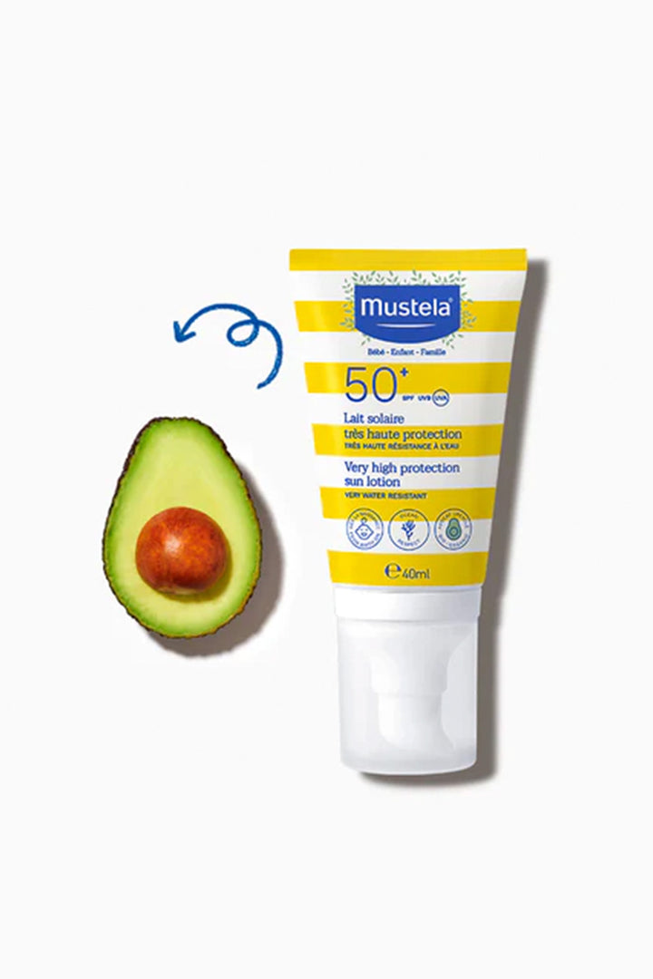 Mustela SPF 50+ Losyon 40 ml Yüksek Koruma Suya Dayanıklı Güneş Kremi