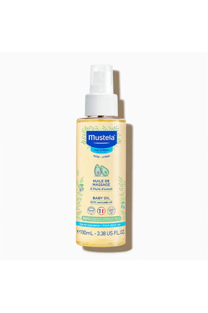 Mustela Organik Avokadolu 100 ml %99 Doğal Cilt Yatıştırıcı ve Nemlendirici Bebe Yağı