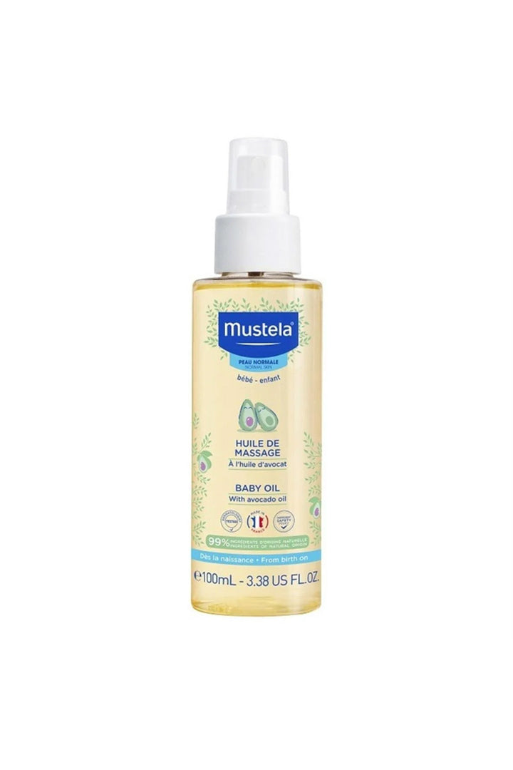 Mustela Organik Avokadolu 100 ml %99 Doğal Cilt Yatıştırıcı ve Nemlendirici Bebe Yağı