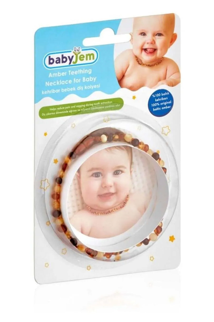 Babyjem Kehribar Bebek Kolyesi Baltık Aksesuar