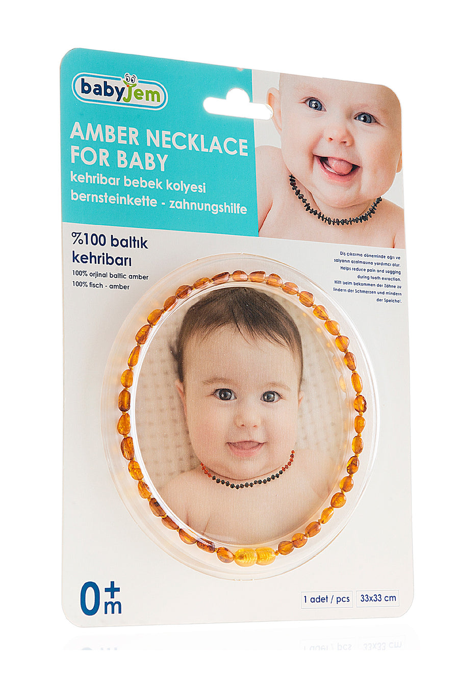 Babyjem Kehribar Bebek Kolyesi Baltık Aksesuar