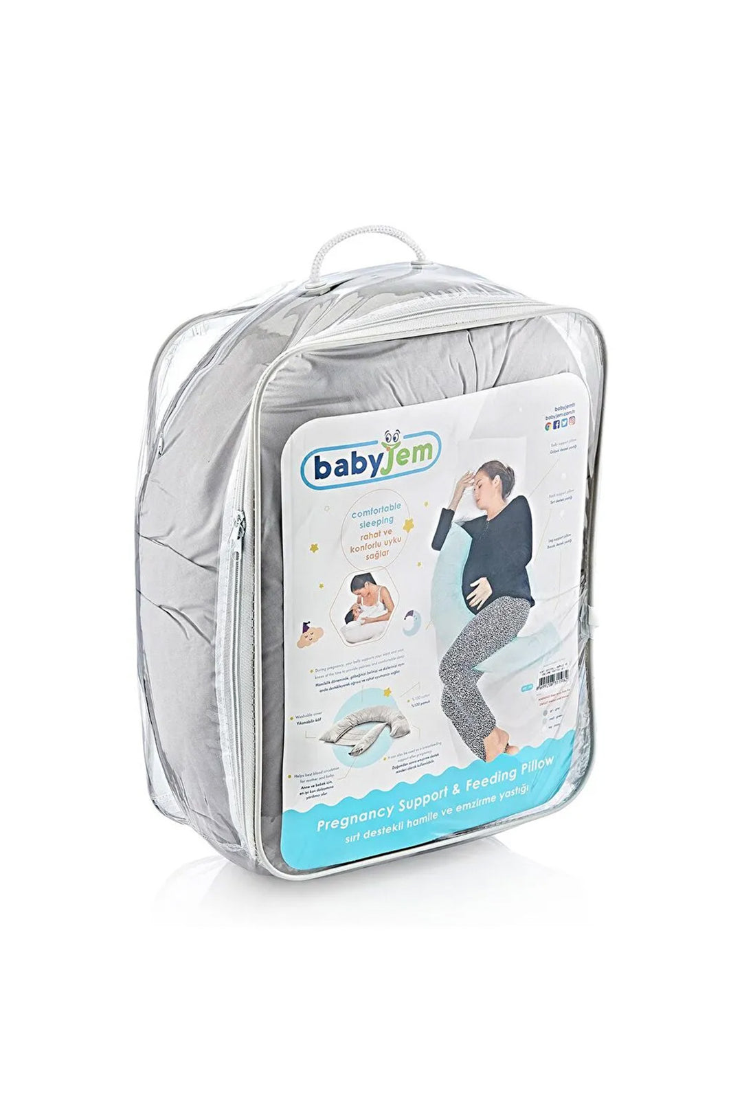 Babyjem Sırt Destekli Hamile ve Emzirme Yastık