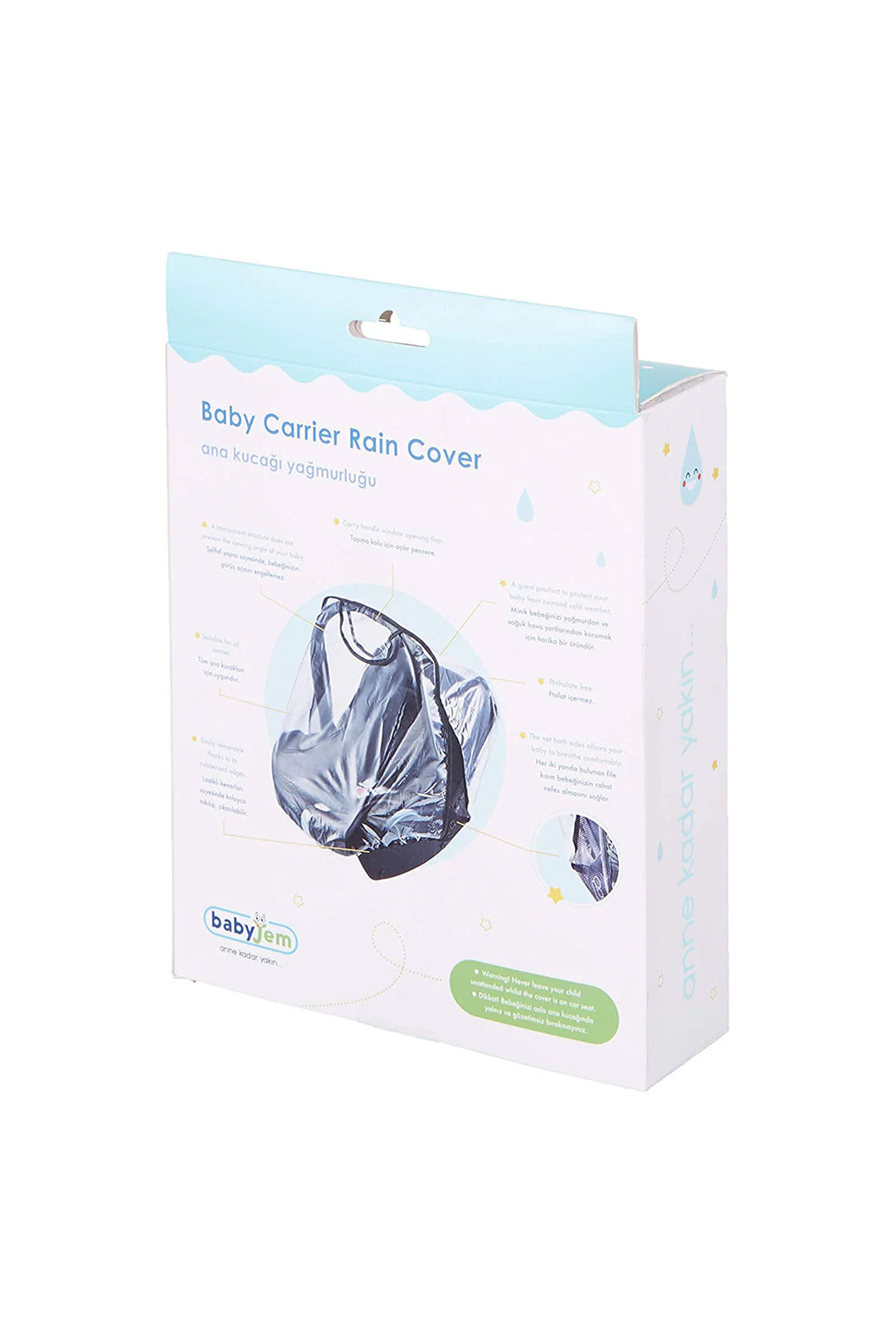 Babyjem Su Geçirmez Pratik Ana Kucağı Yağmurluk