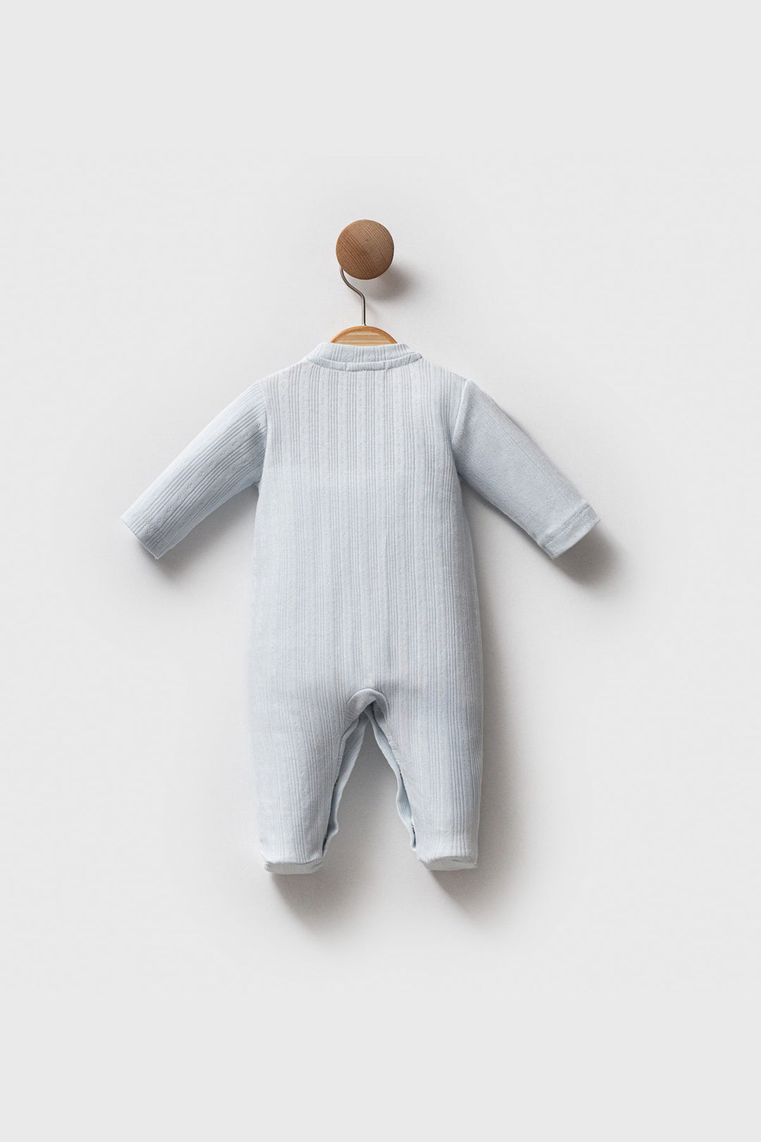 Patikli Önü Çıtçıtlı Uzun Kollu Erkek Bebek Tulum