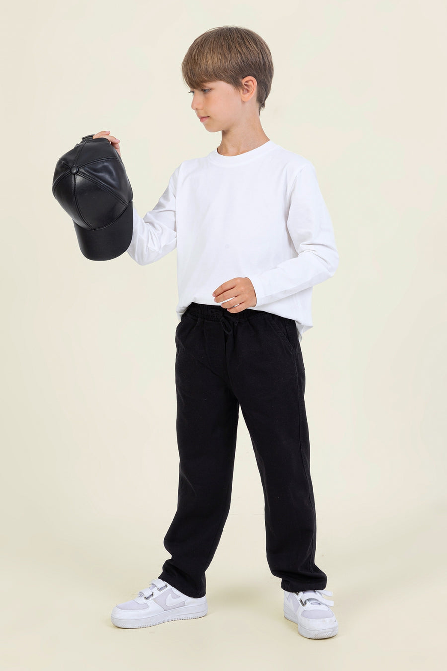 Erkek Çocuk Rahat Kesim Gabardin Pantolon