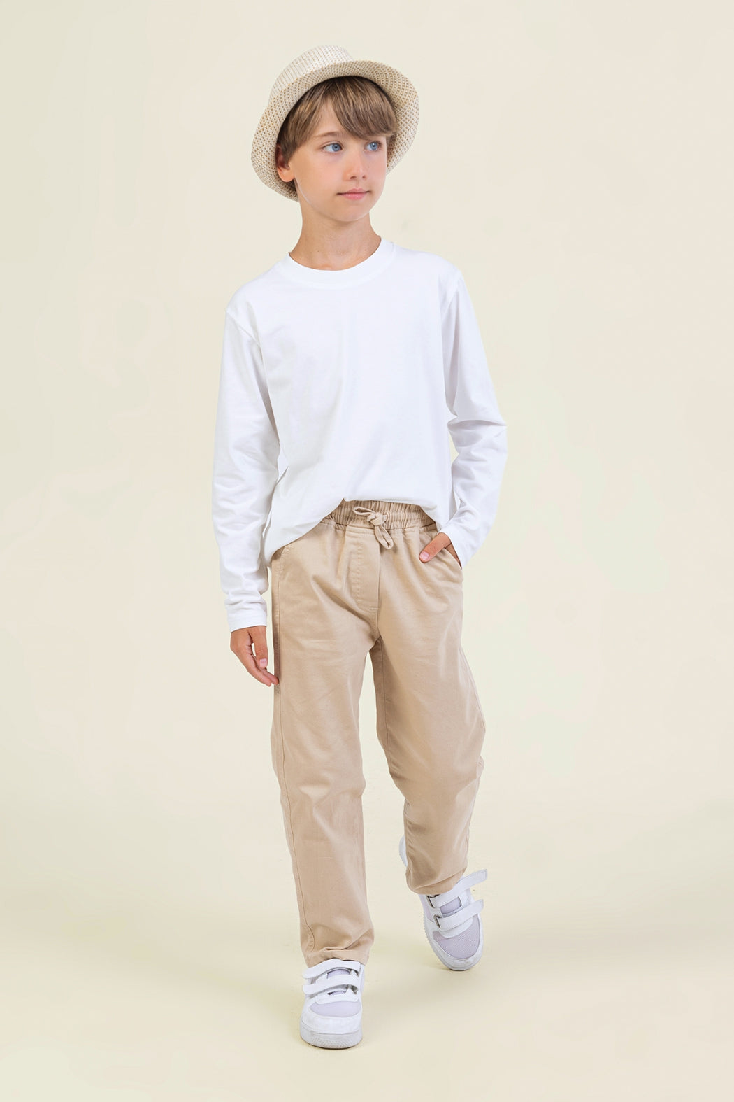 Erkek Çocuk Rahat Kesim Gabardin Pantolon