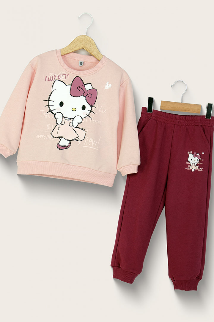 Kız Çocuk Hello Kitty Eşofman Takımı