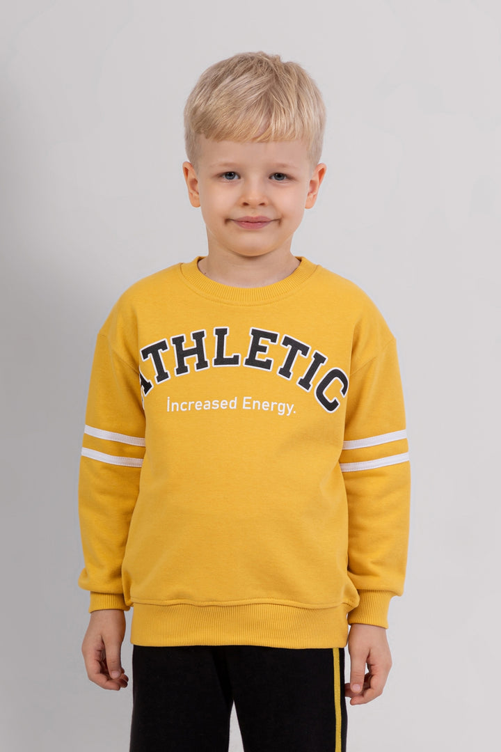 Erkek Çocuk Baskılı Alt-Üst Takım Yumuşak Pamuklu Rahat Eşofman Takımı