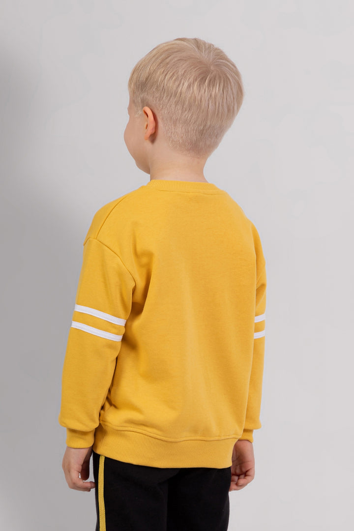 Erkek Çocuk Baskılı Alt-Üst Takım Yumuşak Pamuklu Rahat Eşofman Takımı