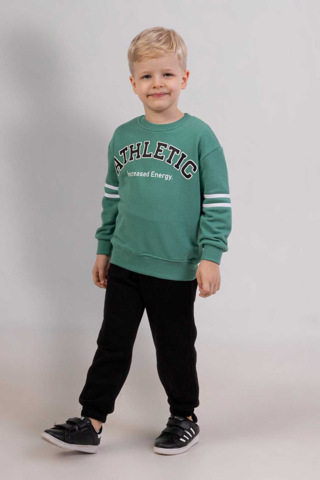 Erkek Çocuk Baskılı Alt-Üst Takım Yumuşak Pamuklu Rahat Eşofman Takımı