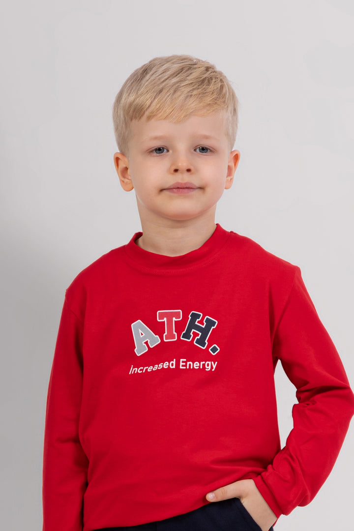 Erkek Çocuk Baskılı Alt-Üst Takım Yumuşak Pamuklu Beli Lastikli Eşofman Takımı