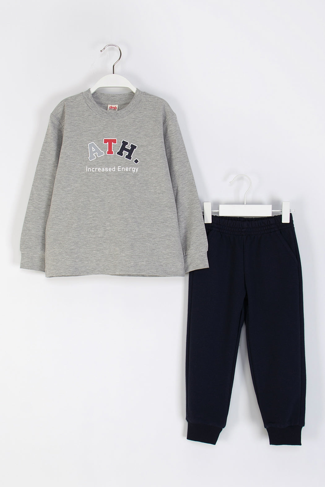 Erkek Çocuk Baskılı Alt-Üst Takım Yumuşak Pamuklu Beli Lastikli Eşofman Takımı