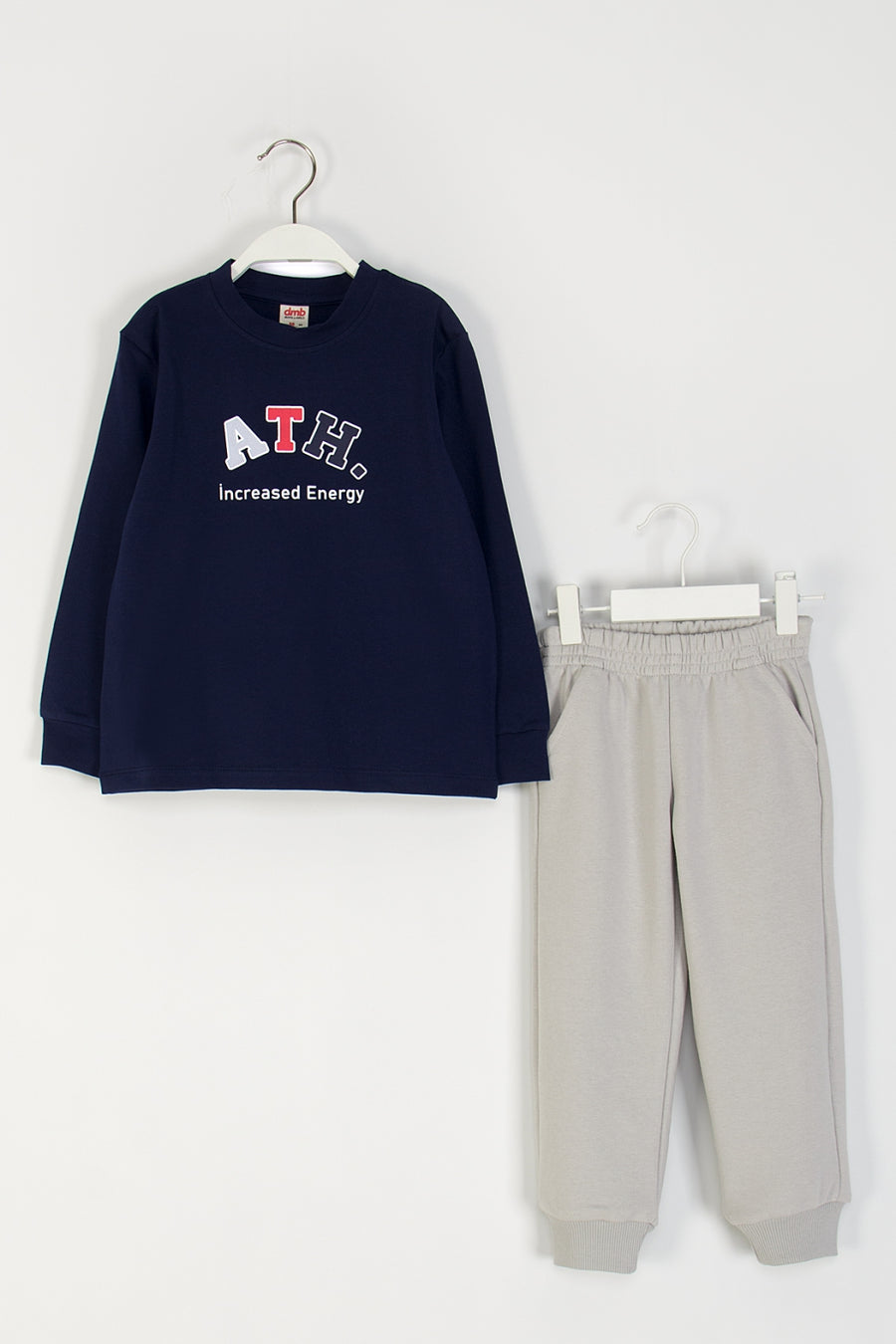 Erkek Çocuk Baskılı Alt-Üst Takım Yumuşak Pamuklu Beli Lastikli Eşofman Takımı