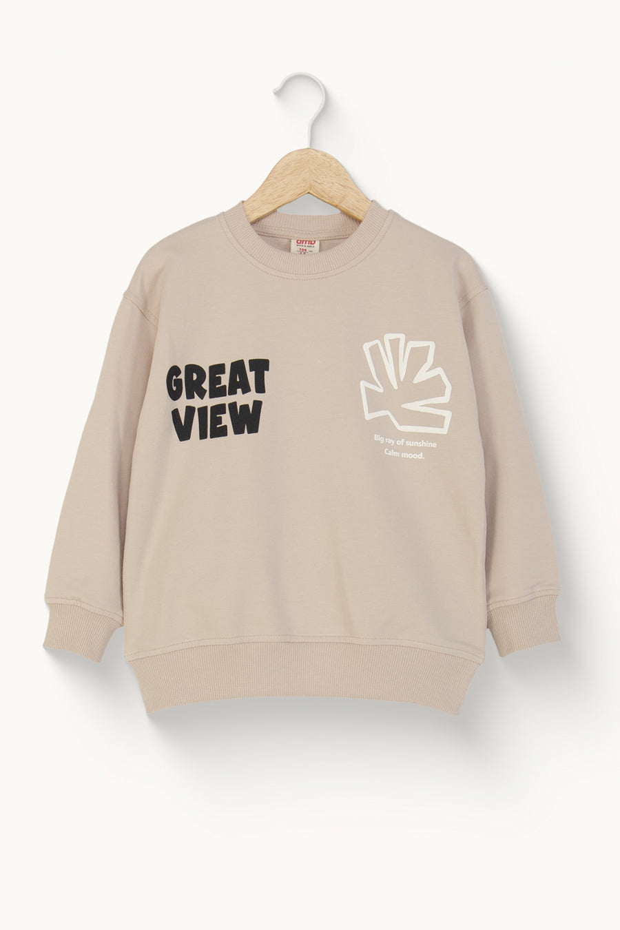 Erkek Çocuk Yazı ve Grafik Baskılı Sweatshirt Pamuklu Rahat Kalıp