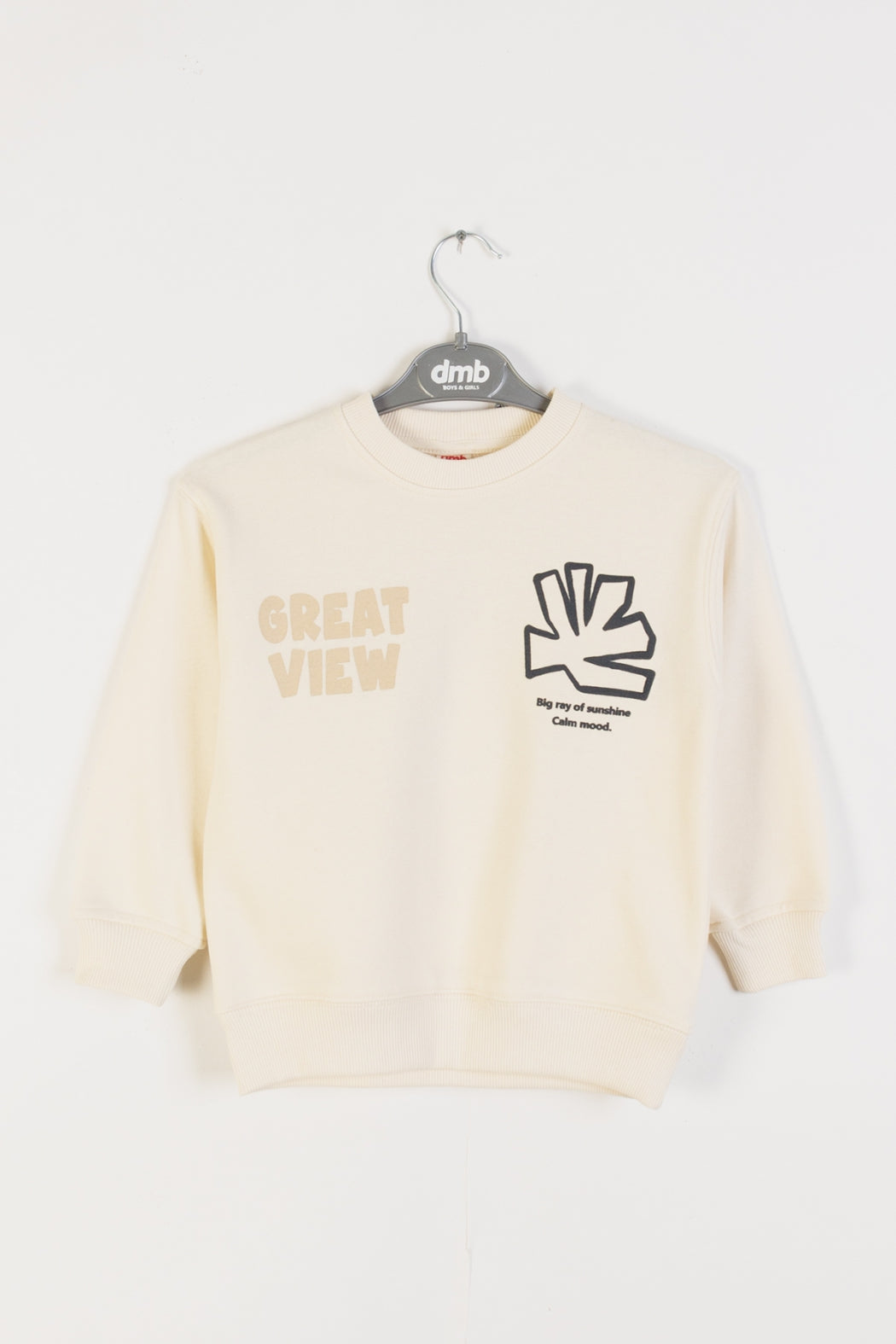Erkek Çocuk Yazı ve Grafik Baskılı Sweatshirt Pamuklu Rahat Kalıp