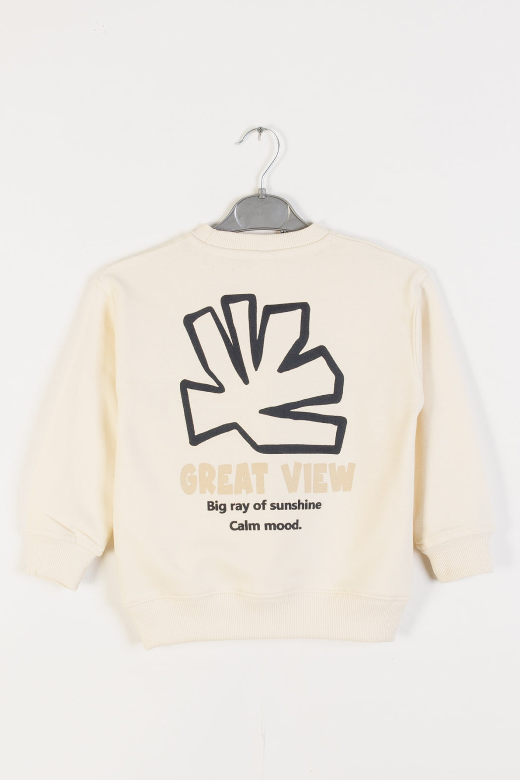 Erkek Çocuk Yazı ve Grafik Baskılı Sweatshirt Pamuklu Rahat Kalıp