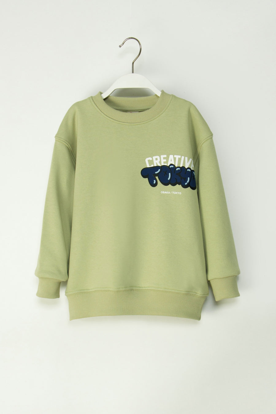 Erkek Çocuk Creative Tokyo Baskılı Sweatshirt Pamuklu Rahat Kalıp