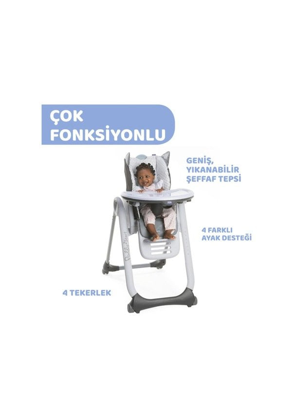 CHİCCO POLLY 2 START MAMA SANDALYESİ DOTS