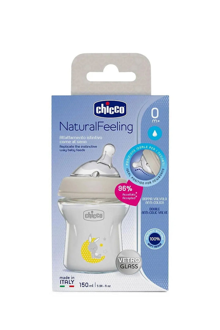 CHİCCO NATURALFEELING CAM BİBERON O AY+ 150 ML