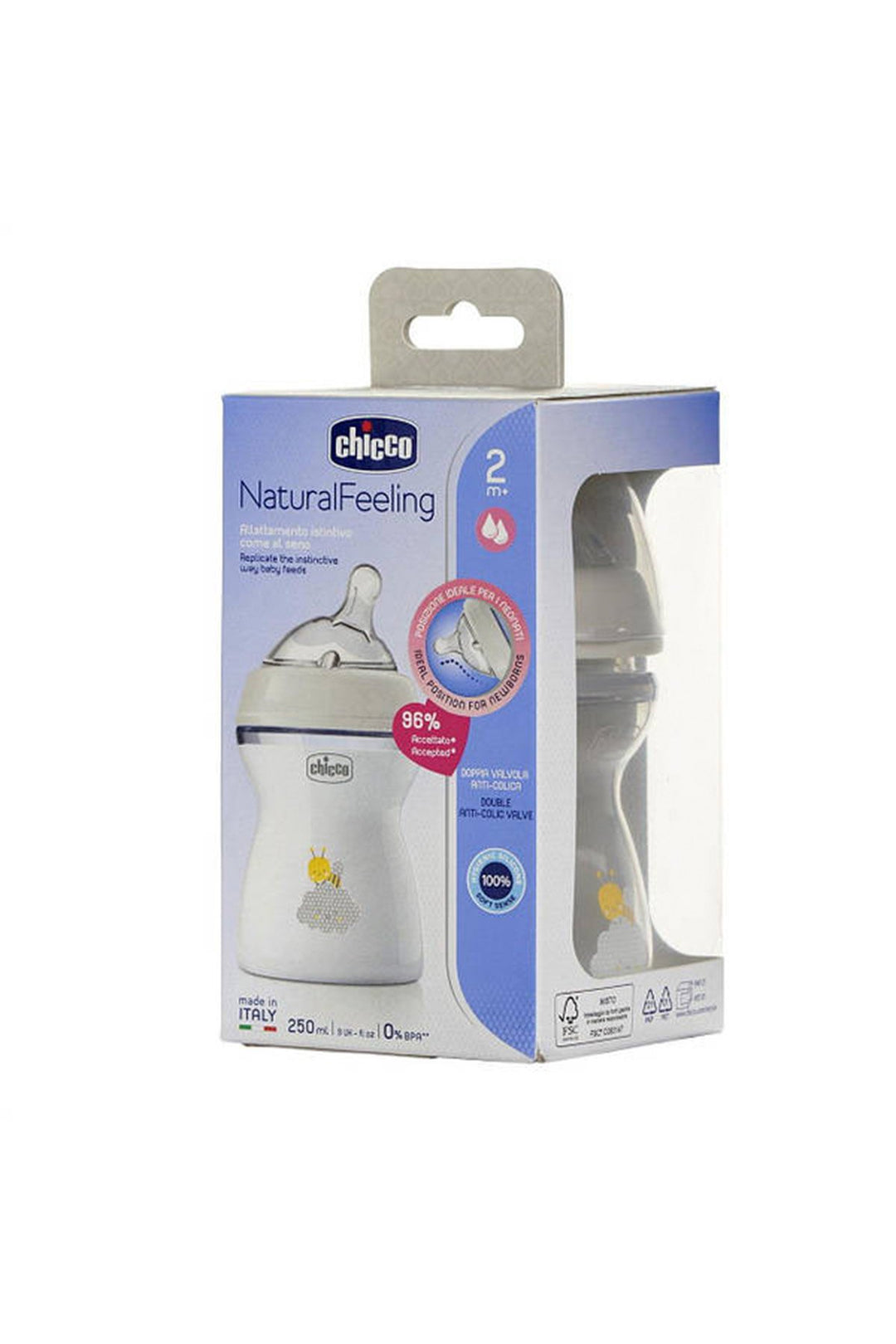 CHİCCO NATURALFEELING PP BİBERON 2 AY+ 250 ML