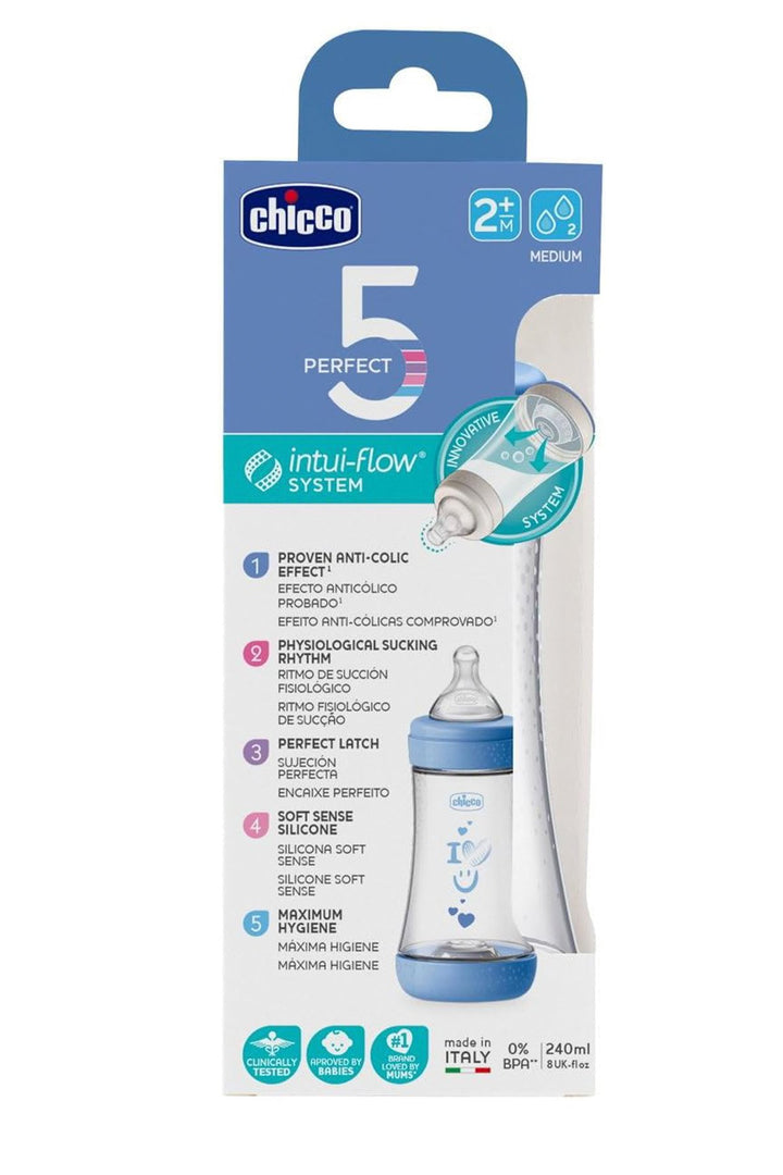 Chicco P5 Antikolik Biberon Pp 240 ml Mavi