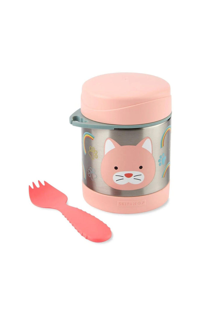 Skip Hop Kedi Desenli Çelik Çocuk Termos