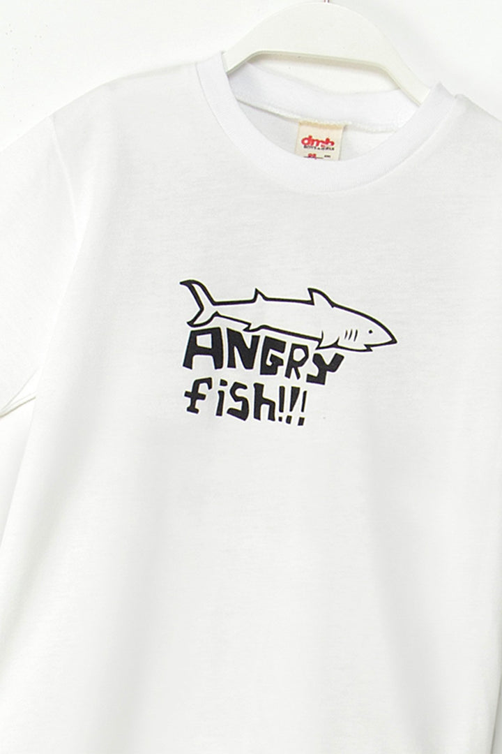 Angry Fish Baskılı Tişört Şort 2'Li Erkek Çocuk Takım