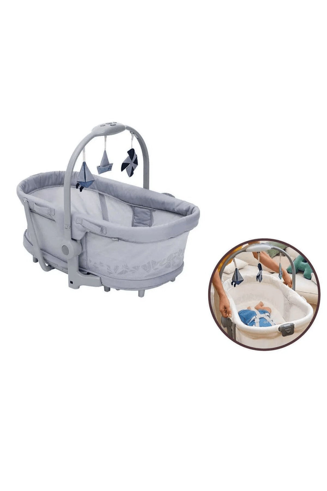 Chicco Baby Hug Pro 5 in 1 - Earl Grey | Beşik, Ana Kucağı, Sandalye ve Mama Sandalyesi