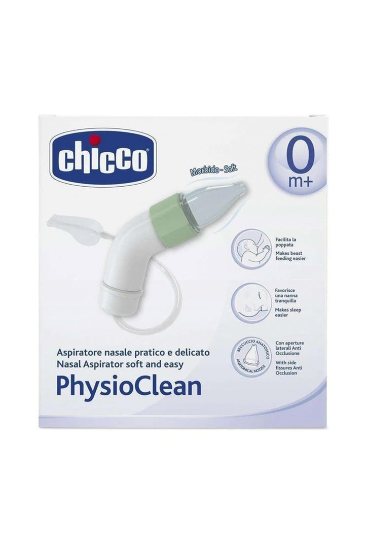 Chicco PhysioClean Yumuşak Uçlu Bebekler İçin Nazal Aspiratör 0 Ay+ Burun Aspiratörü